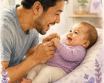 Partager des moments de joie | Activités de complicité avec bébé (3-6 mois) | Guide de parentalité ludique | PDF à imprimer