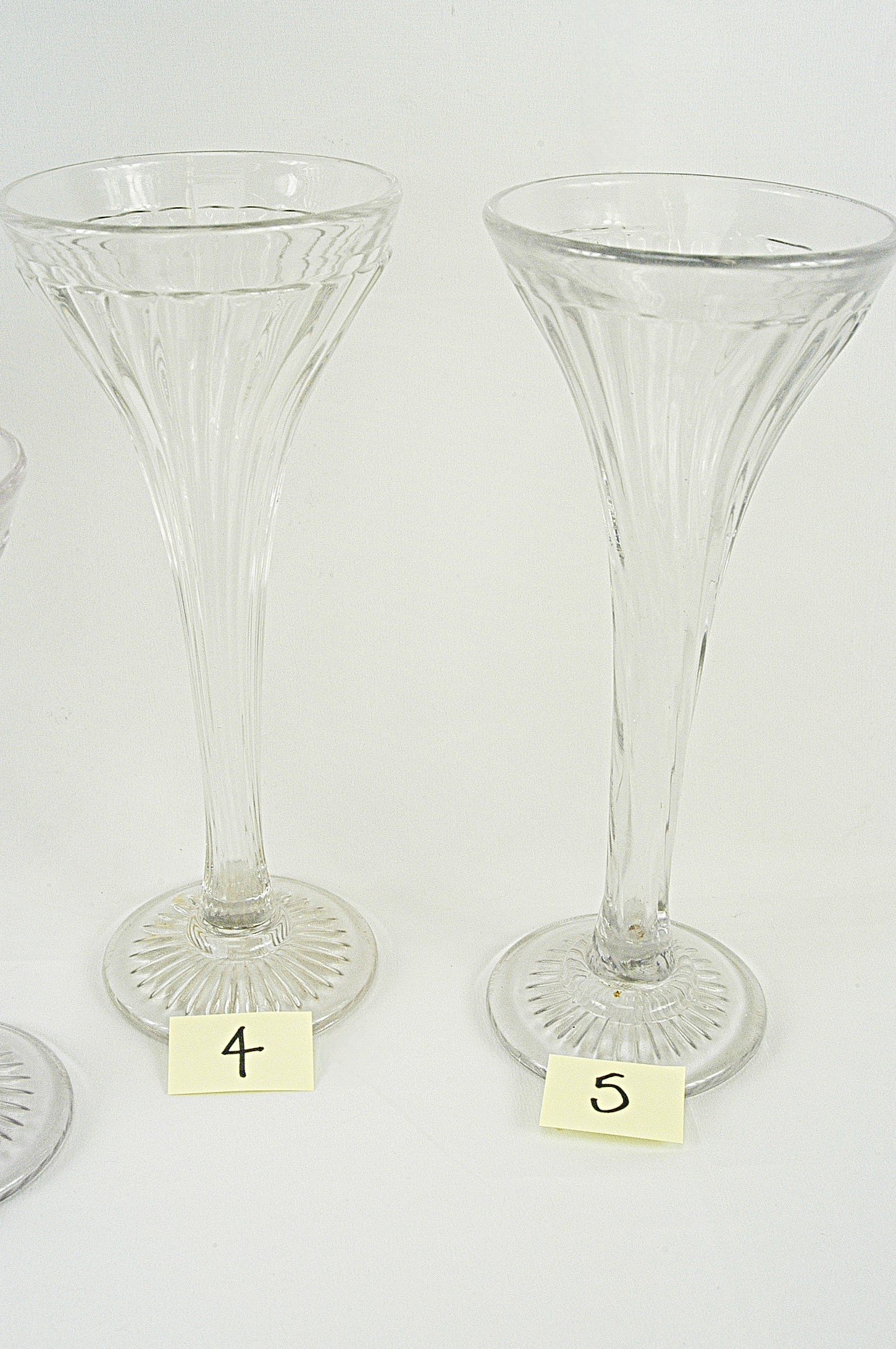 Vintage Glass Display Risers Soda Fountain Shop Apothecary Pharmacy