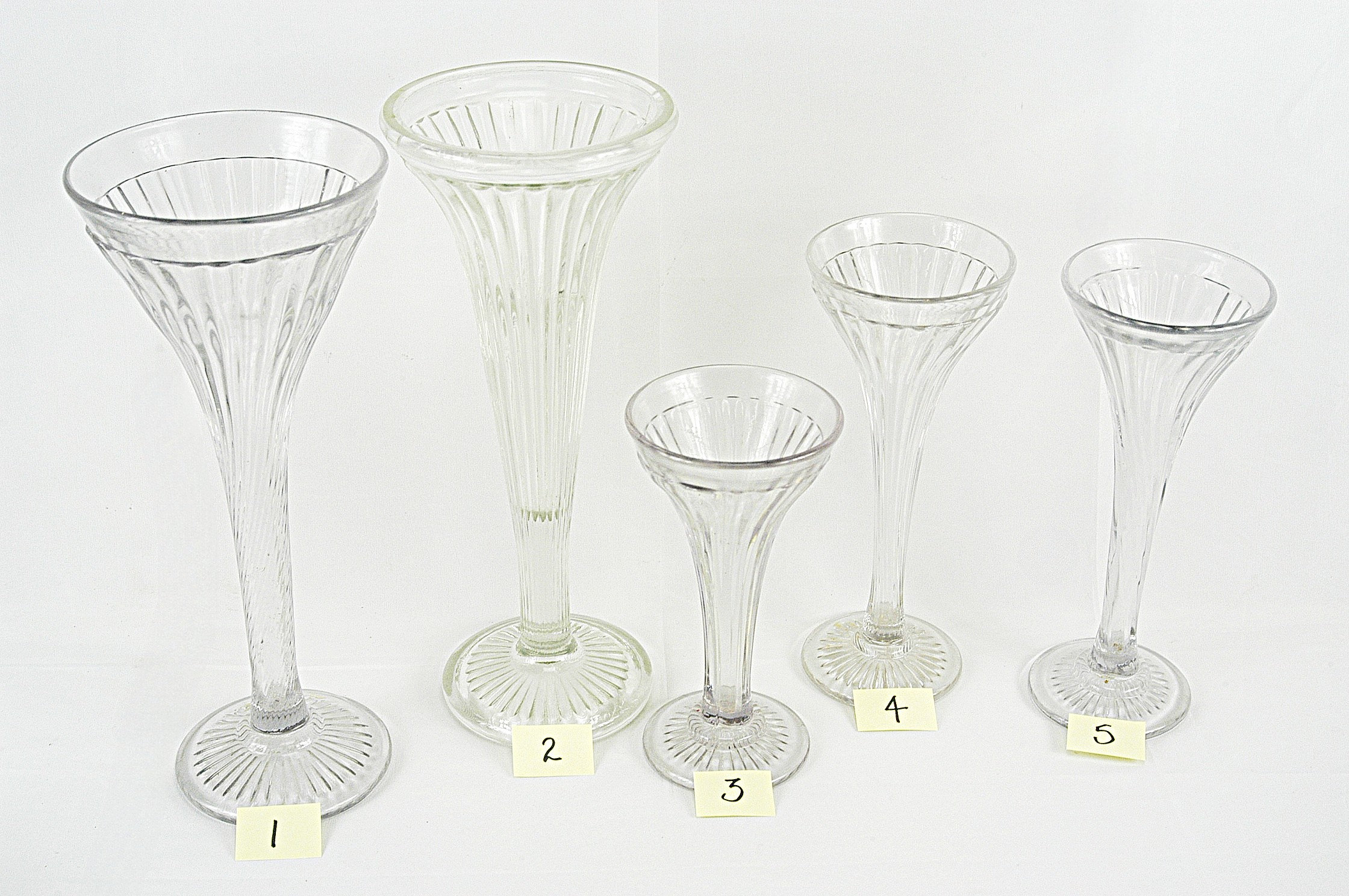 Vintage Glass Display Risers - Soda Fountain Shop Apothecary Pharmacy ...