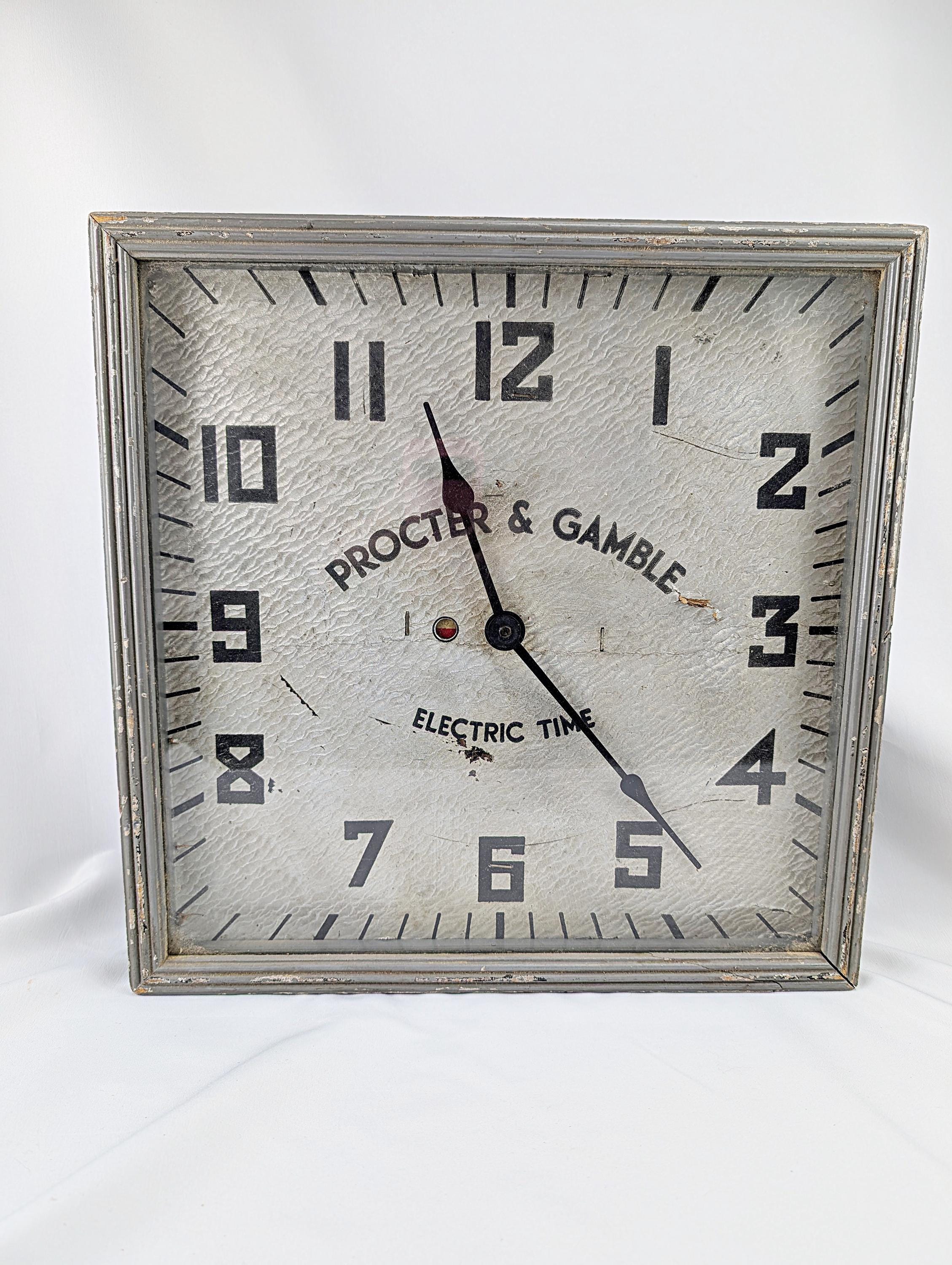 Vintage Procter & Gamble Advertising Clock, 1920s Wooden Frame - Etsy