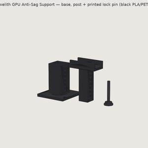 GPU-Halterung, verstellbare Anti-Durchhang-Grafikkartenhalterung, universeller Grafikkarten-Durchhangständer, schraubenlos, PETG, für RTX & Radeon