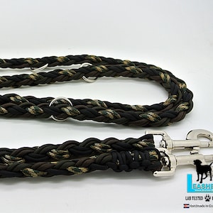 Paracord Multipurpose/Adjustable Dog Leash-Camo OD (army green/brown/camo)