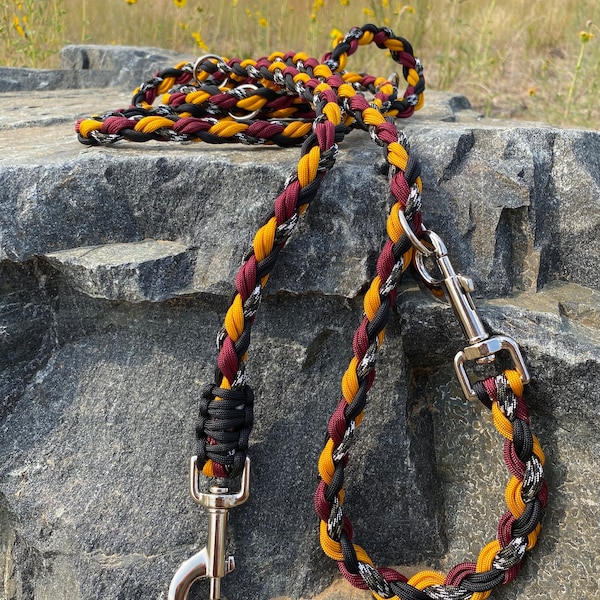 Paracord Multipurpose/Adjustable Dog Leash- brave, courageous lion  house magically inspired