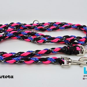 Guia multifuncional/ajustável para cães em paracord
