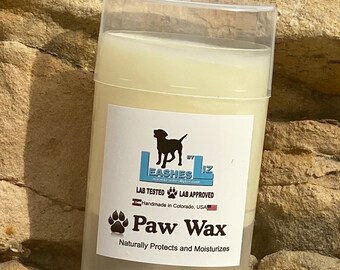 Dog Paw Wax, Natural Moisturizer, Protects from Ice, Salt, Heat (2oz)