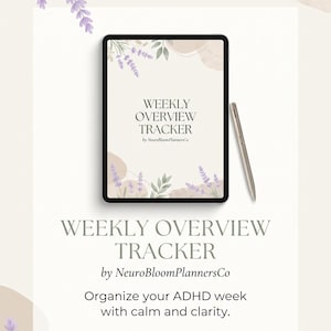 ADHD Planner Digital Download, Weekly Reset Routine, Dopamine Menu Template Printable, Executive Functioning Planner, ADHD Organization