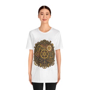 Steampunk Gears And Clockwork Brass - Tshirt Bild 5