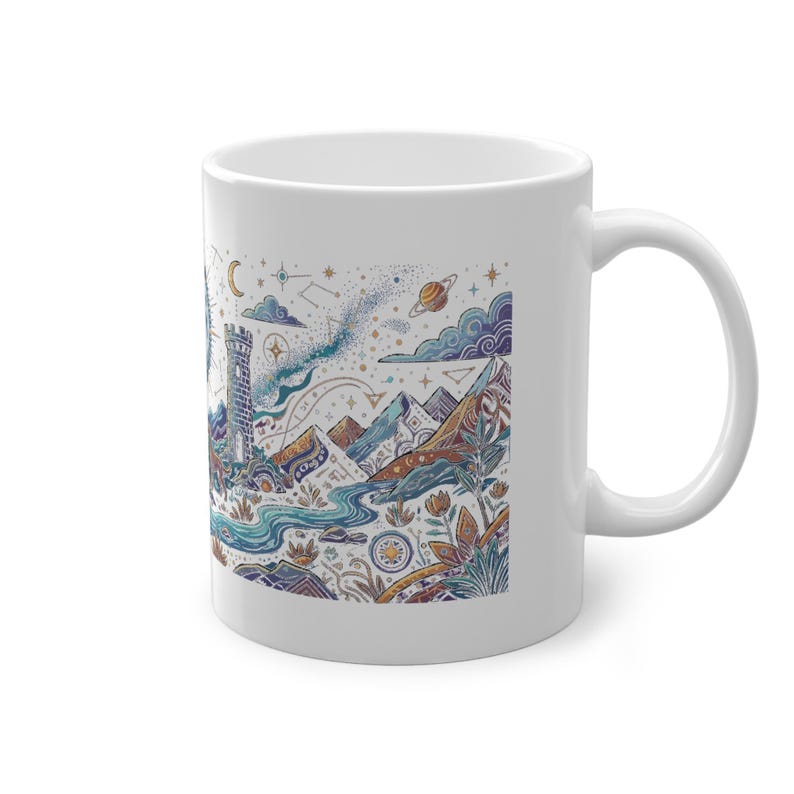 Tarot Card The Moon Mystical - Mug image 3