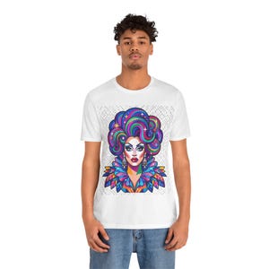 Drag Queen Fabulous Portrait - Tshirt image 6