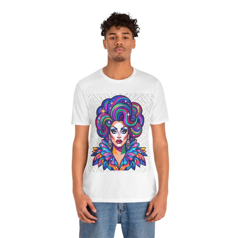 Drag Queen Fabulous Portrait - Tshirt image 6