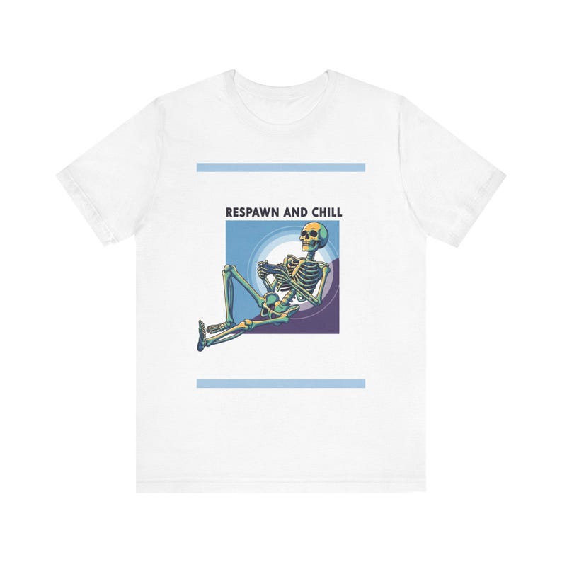 Respawn And Chill T-Shirt, Funny Gamer Gift, Video Game Shirt, Gaming Apparel, Couch Gaming Tee, Retro Gamer Clothes imagen 1
