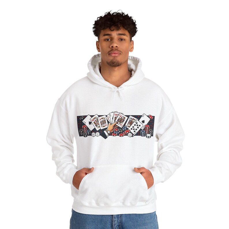 Poker Cards Casino Night - Hoodie imagem 7