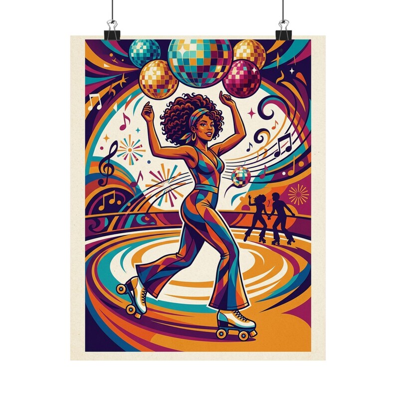 Roller Disco Retro Funk Party - Poster imagen 1