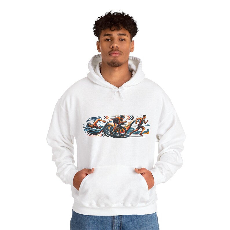 Triathlon Swim Bike Run - Hoodie image 7
