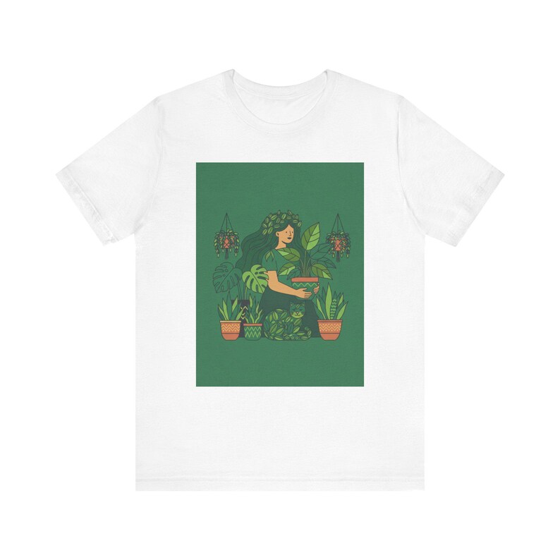 Plant Lady Is The New Cat Lady T-Shirt, Funny Plant Mom Gift, Houseplant Lover Tee zdjęcie 1