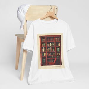 Just One More Chapter T-Shirt, Vintage Library Book Lover Gift, Retro Reading Tee Bild 3