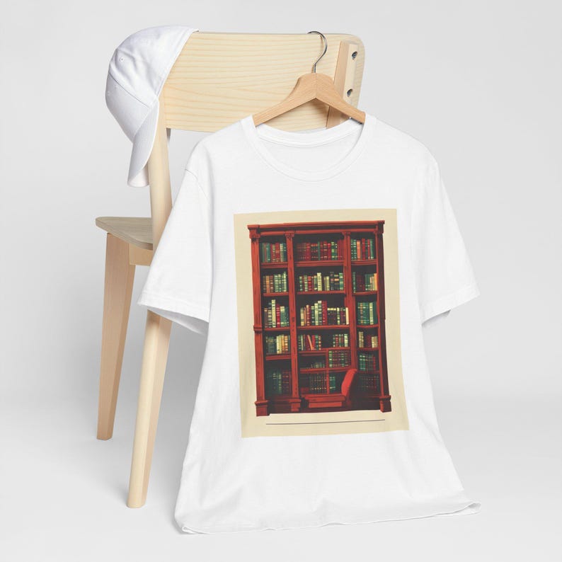 Just One More Chapter T-Shirt, Vintage Library Book Lover Gift, Retro Reading Tee Bild 3