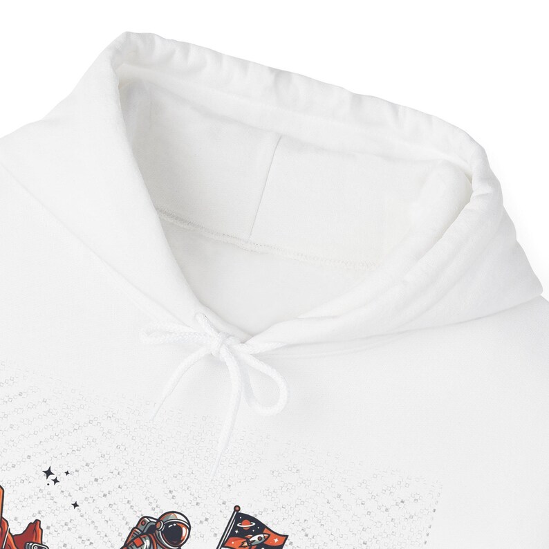Astronaut Planting Flag On Mars - Hoodie image 3