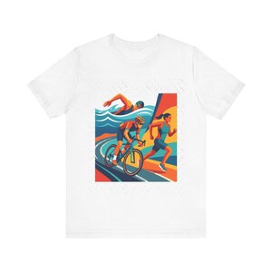 Triathlon Swim Bike Run - Tshirt imagem 1