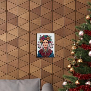 Frida Kahlo Floral Portrait - Poster immagine 4