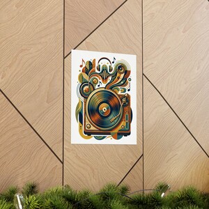 Retro Vinyl Record Music Lover - Poster zdjęcie 5