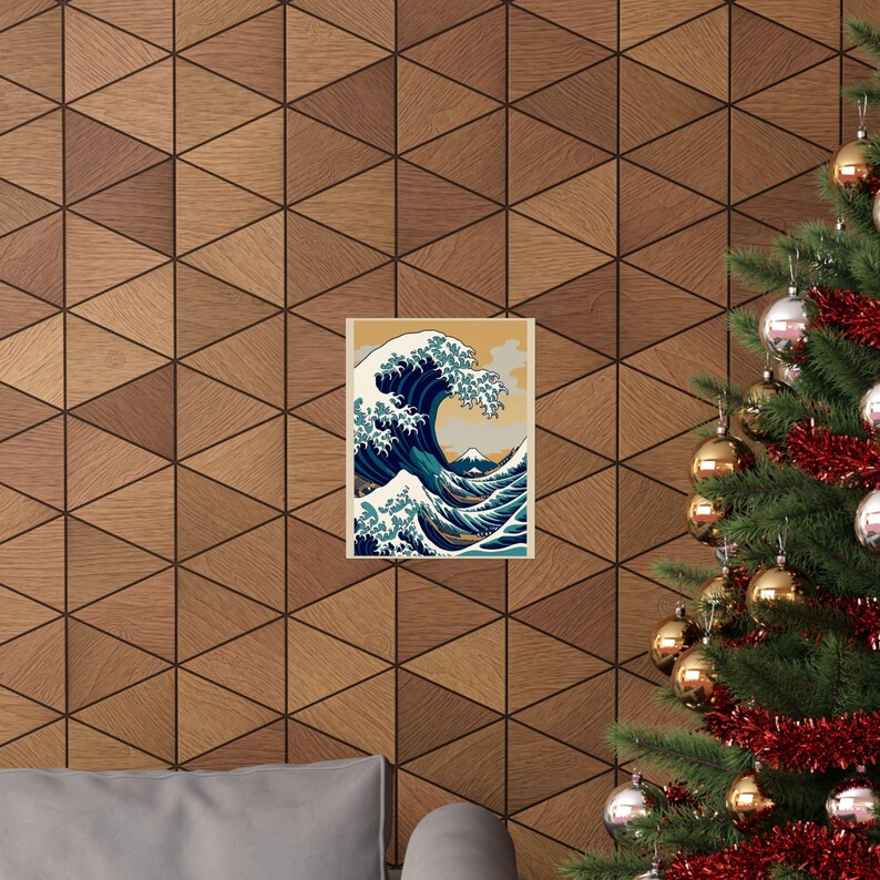 Japanese Wave Kanagawa Style - Poster Bild 4
