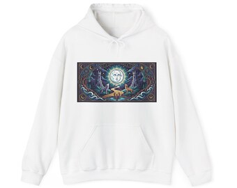 Tarot Card The Moon Mystical - Hoodie
