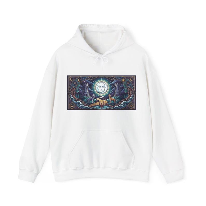 Tarot Card The Moon Mystical - Hoodie Bild 1