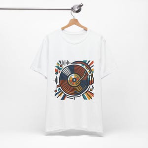 Retro Vinyl Record Music Lover - Tshirt zdjęcie 3