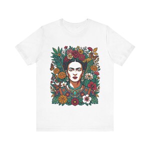 Frida Kahlo Floral Portrait - Tshirt Bild 1
