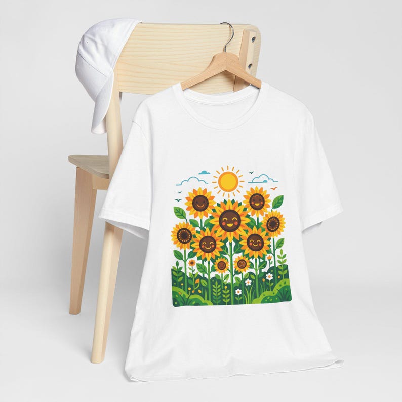 Sunflower Field Happiness - Tshirt image 4