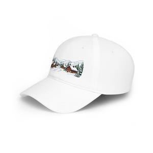 Alpine Chalet In Winter Snow - Cap image 2