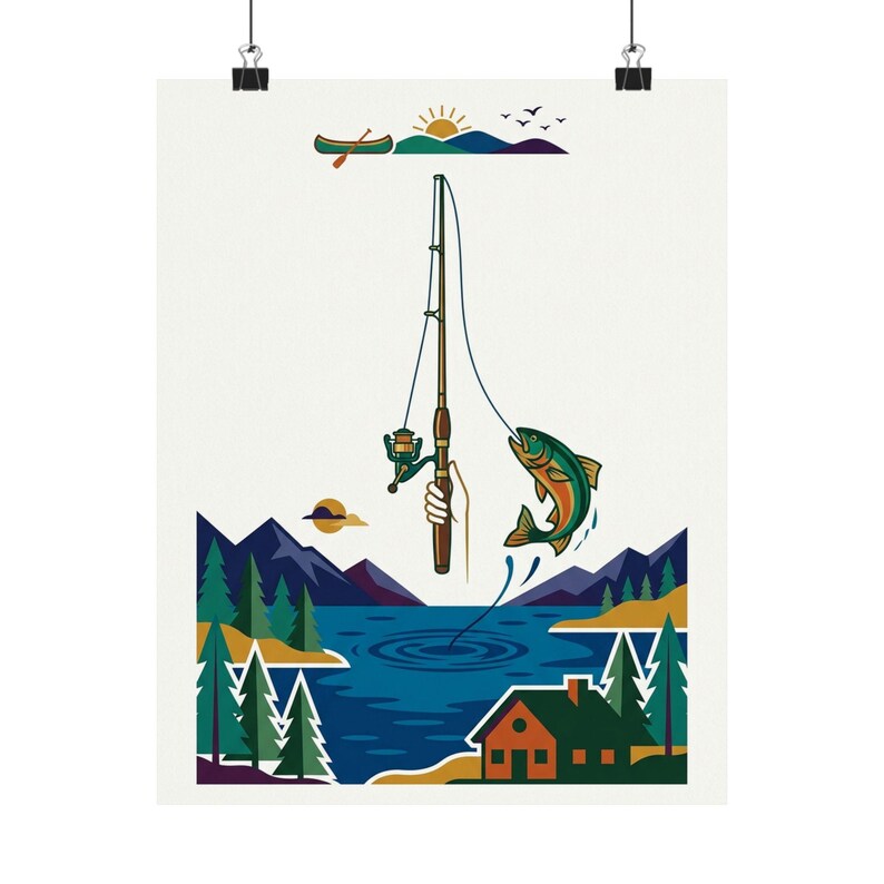 Fishing Rod Lake Life - Poster image 1