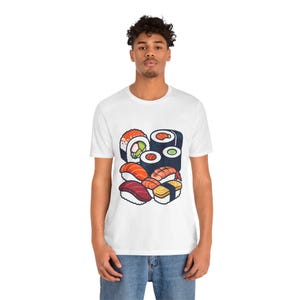 Sushi Roll Japanese Food - Tshirt image 5