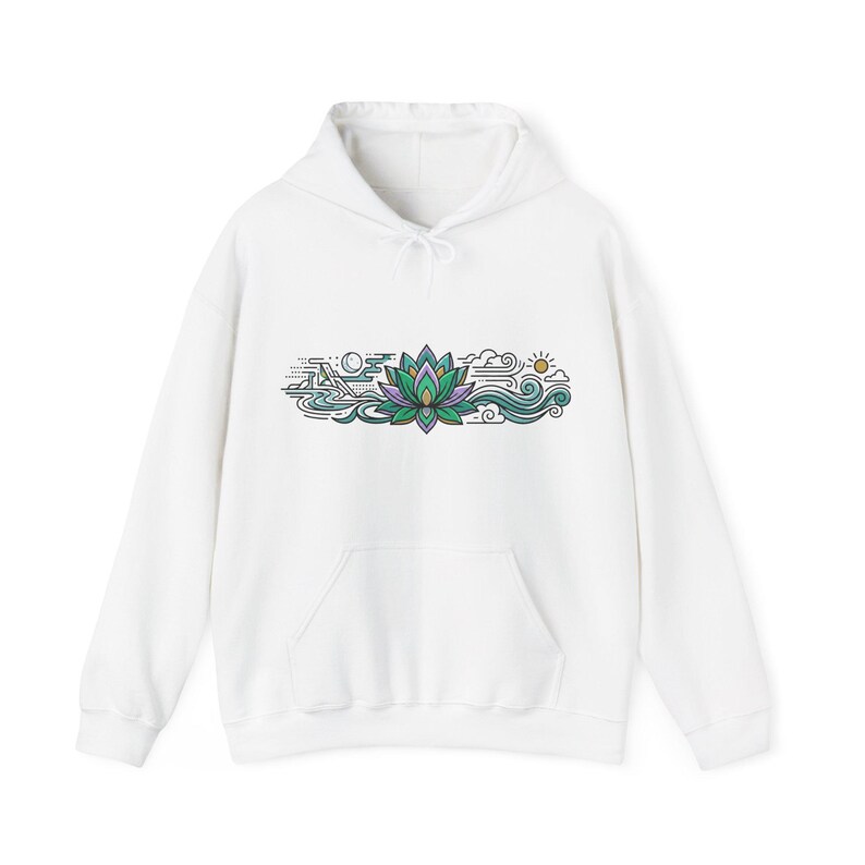 Zen Lotus Flower Mindfulness - Hoodie image 1