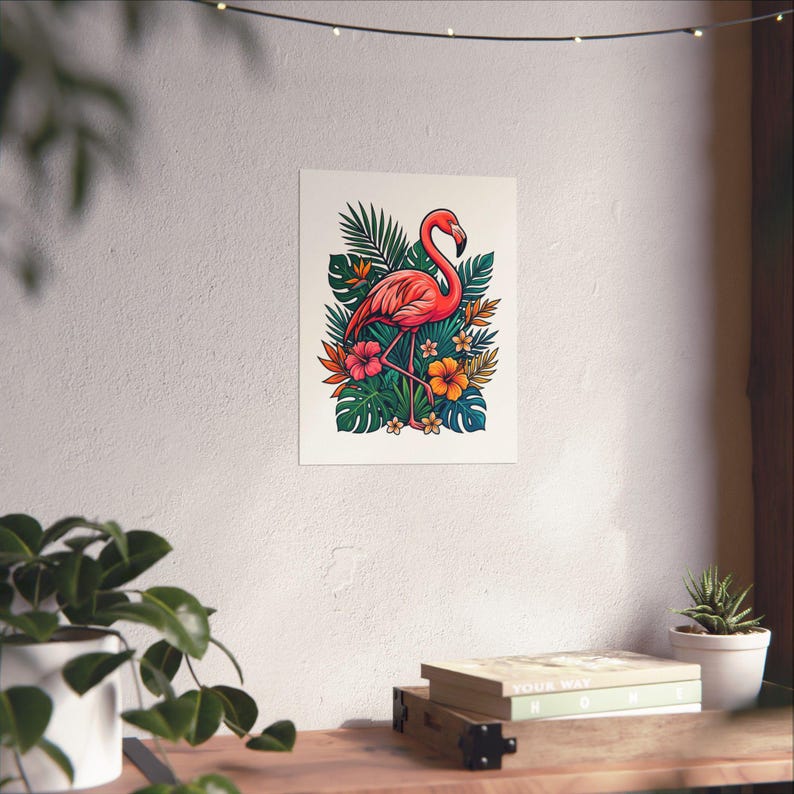 Tropical Flamingo Summer Vibes - Poster image 6