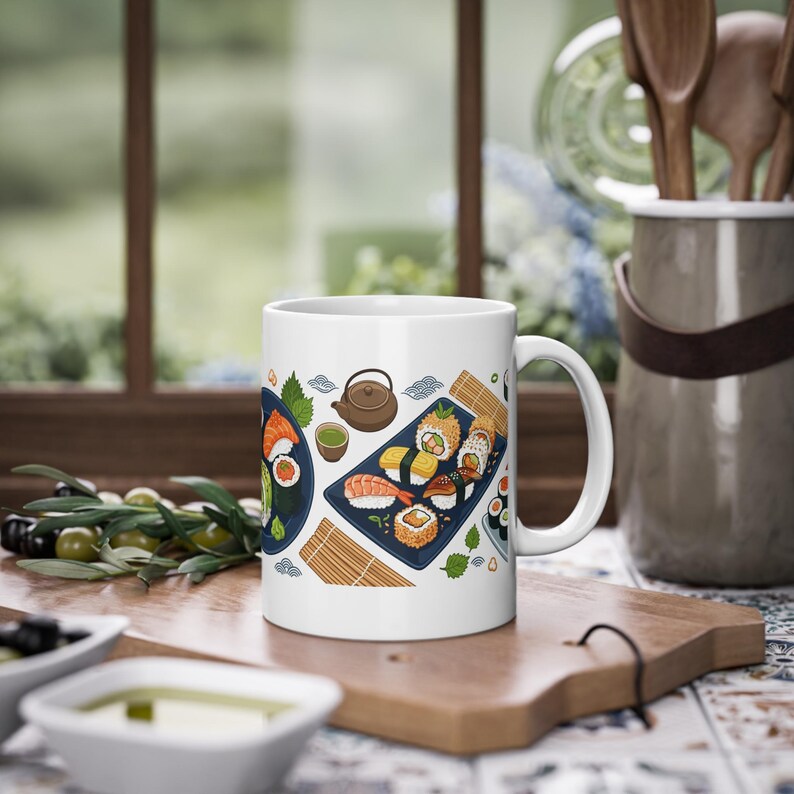 Sushi Roll Japanese Food - Mug Bild 4