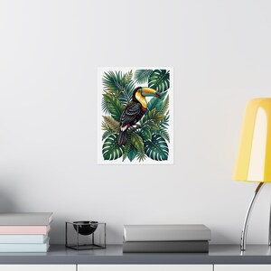 Jungle Toucan Among Tropical Leaves - Poster image 8