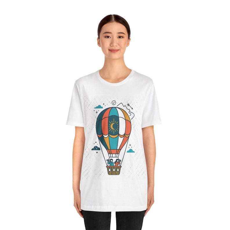 Hot Air Balloon Wanderlust - Tshirt immagine 5