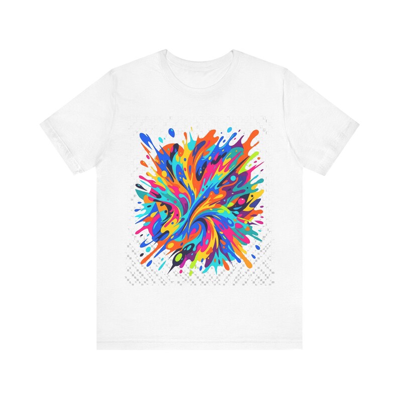 Abstract Paint Splash Colorful - Tshirt image 1