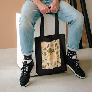 Farmers Market Tote Bag, Canvas Grocery Bag, Reusable Shopping Bag, Farmer Market Vibes, Eco Friendly Gift image 5