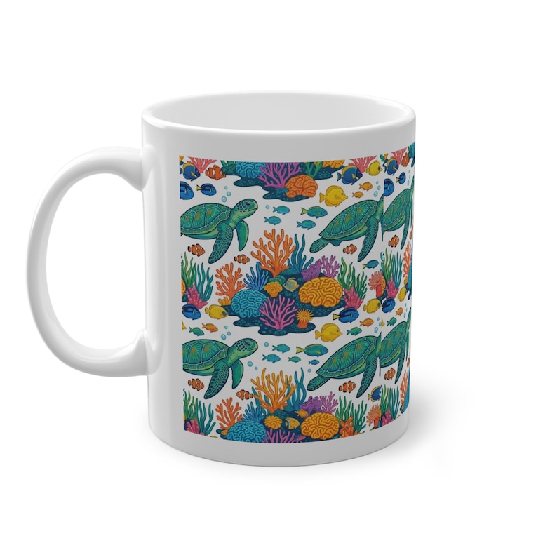 Tropical Sea Turtle Coral Reef - Mug Bild 2