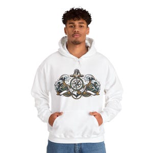 Nautical Anchor And Compass - Hoodie bild 6