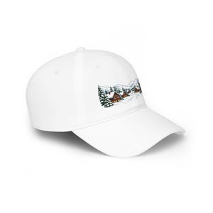 Alpine Chalet In Winter Snow - Cap image 3