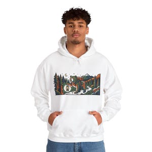 Camping Bear With Lantern - Hoodie Bild 7