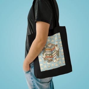 My Weekend is All Booked Tote Bag, Book Lover Gift, Reading Canvas Bag, Bookish Tote, Funny Book Bag, Library Tote Bag image 3