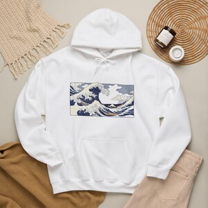 Japanese Wave Kanagawa Style - Hoodie image 4