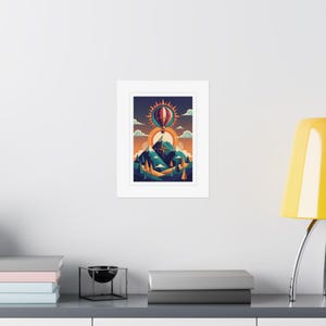 Adventure Awaits Travel Poster, Mountain Wall Art, Wanderlust Decor, Outdoor Nature Print image 8