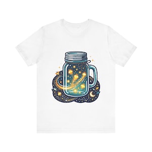 Mason Jar Fireflies Night - Tshirt afbeelding 1