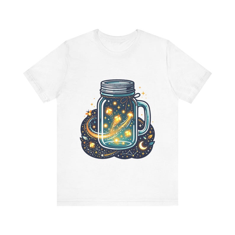Mason Jar Fireflies Night - Tshirt afbeelding 1
